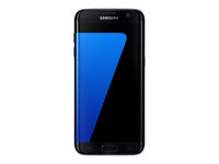 Samsung Galaxy S7 edge - 4G smartphone - RAM 4 GB / Internal Memory 32 GB - microSD slot - OLED display - 5.5" - 2560 x 1440 pixels - rear camera 12 MP - front camera 5 MP - black SM-G935FZKANEE