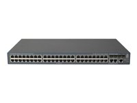 HPE 3600-48 v2 SI - Switch - L4 - Managed - 48 x 10/100 + 4 x Gigabit SFP + 2 x shared 10/100/1000 - rack-mountable JG305A-REF