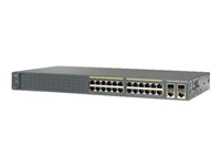 Cisco Catalyst 2960-Plus 24PC-S - Switch - Managed - 24 x 10/100 (PoE) + 2 x combo Gigabit SFP - rack-mountable - PoE (370 W) WS-C2960+24PC-S-REF