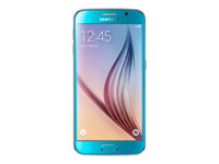 Samsung Galaxy S6 - 4G smartphone - RAM 3 GB / Internal Memory 32 GB - OLED display - 5.1" - 2560 x 1440 pixels - rear camera 16 MP - front camera 5 MP - topaz blue SM-G920F-32GB-BLUE-EU-REF