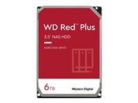 WD Red Plus WD60EFRX - Hard drive - 6 TB - internal - 3.5" - SATA 6Gb/s - buffer: 64 MB - for My Cloud EX2; EX4; PR2100; PR4100 WD60EFRX