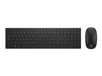 HP Pavilion 800 - Keyboard and mouse set - wireless - French - jet black - for Pavilion 24, 27, 590, 595, TP01 4CE99AA#ABF