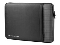 HP Ultrabook Professional Sleeve - Notebook sleeve - 15.6" - solid black with grey plaid accents F8A00AA