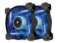 CORSAIR Air Series LED AF120 Quiet Edition - Case fan - 120 mm - blue (pack of 2) CO-9050016-BLED