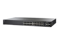 Cisco Small Business Smart SG200-26FP - Switch - Managed - 24 x 10/100/1000 (PoE) + 2 x combo Gigabit SFP - desktop, rack-mountable - PoE (180 W) - refurbished SG200-26FP-EU-RF