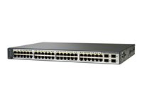 Cisco Catalyst 3750V2-48PS - Switch - L3 - Managed - 48 x 10/100 (PoE) + 4 x SFP - rack-mountable - PoE WS-C3750V2-48PS-S-REF