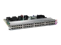 Cisco Line Card E-Series Premium - Switch - 48 x 10/100/1000 (PoE) - plug-in module - PoE - for Catalyst 4503-E, 4506-E, 4507R-E, 4510R-E WS-X4648-RJ45V+E-REF