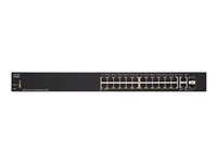 Cisco 250 Series SG250-26 - Switch - smart - 24 x 10/100/1000 + 2 x combo Gigabit SFP - rack-mountable SG250-26-K9-UK