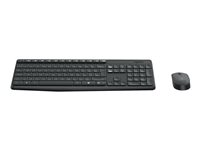 Logitech MK235 - Keyboard and mouse set - wireless - 2.4 GHz - US International 920-007931