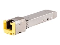 HPE Aruba Cat5e - SFP (mini-GBIC) transceiver module - 1GbE - 1000Base-T - RJ-45 - up to 100 m - remarketed - for Edgeline e920; HPE Aruba 6000 12, 6000 24, 6000 48, 6200F 12, 6200M 24; CX 10000, 8360 J8177DR