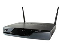 Cisco 878W - - wireless router - - DSL modem 4-port switch - WAN ports: 2 - Wi-Fi - 2.4 GHz CISCO878W-G-E-K9-NB