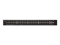 Cisco 250 Series SG250-50 - Switch - L3 - smart - 48 x 10/100/1000 + 2 x combo Gigabit SFP - rack-mountable SG250-50-K9-EU