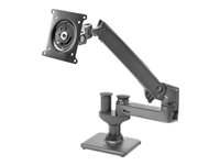 HP Hot Desk 2nd Monitor Arm - Mounting component (monitor arm) - for LCD display / notebook - screen size: up to 27" W3Z74AA-NB
