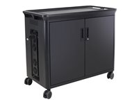 HP 30 Managed Charging Cart V2 - Cart charge and management - open architecture - for 30 notebooks - lockable - HP black - screen size: 10.1"-15.6" T9E85AA