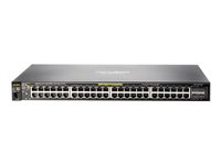 HPE Aruba 2530-48G-PoE+ - Switch - Managed - 48 x 10/100/1000 (PoE+) + 4 x Gigabit SFP - desktop, rack-mountable, wall-mountable - PoE+ J9772A-NB