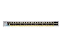 Cisco Catalyst 2960L-48TQ-LL - Switch - Managed - 48 x 10/100/1000 + 4 x 1 Gigabit / 10 Gigabit SFP+ - desktop, rack-mountable WS-C2960L-48TQ-LL