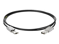 HPE - SAS external cable - 26 pin 4x Shielded Mini MultiLane SAS (SFF-8088) (M) to 26 pin 4x Shielded Mini MultiLane SAS (SFF-8088) (M) - 2 m - for LTO-4 Ultrium; LTO-5 Ultrium; ProLiant DL360p Gen8, ML350p Gen8; StoreEver 6250, LTO-6 AE470A-REF