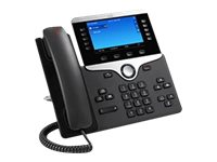 Cisco IP Phone 8841 - VoIP phone - SIP, RTCP, RTP, SRTP, SDP - 5 lines - charcoal - refurbished CP-8841-K9-RF