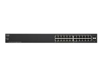Cisco Small Business SG110-24 - Switch - unmanaged - 22 x 10/100/1000 + 2 x combo Gigabit SFP - rack-mountable - refurbished SG110-24-EU-RF