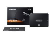 Samsung 860 EVO MZ-76E500B - SSD - encrypted - 500 GB - internal - 2.5" - SATA 6Gb/s - buffer: 512 MB - 256-bit AES - TCG Opal Encryption 2.0 MZ-76E500B/EU